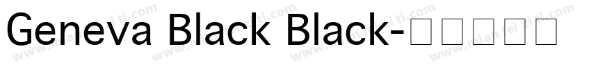 Geneva Black Black字体转换